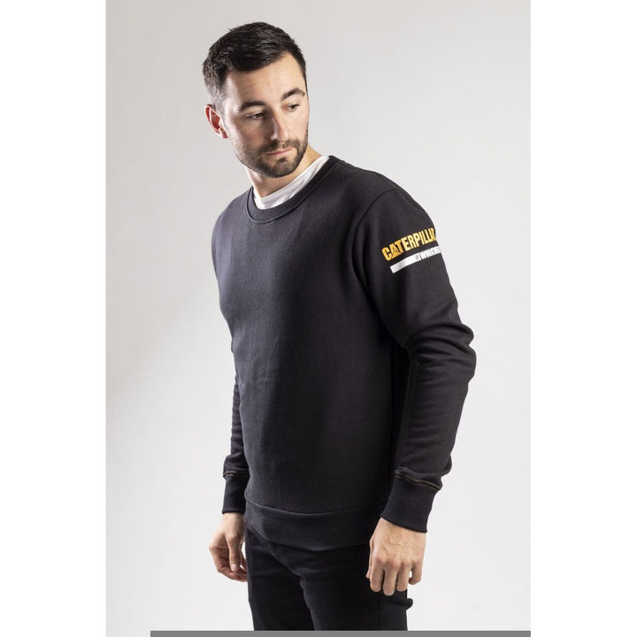 Caterpillar Essentials Crew-Neck Sweater-Black-2