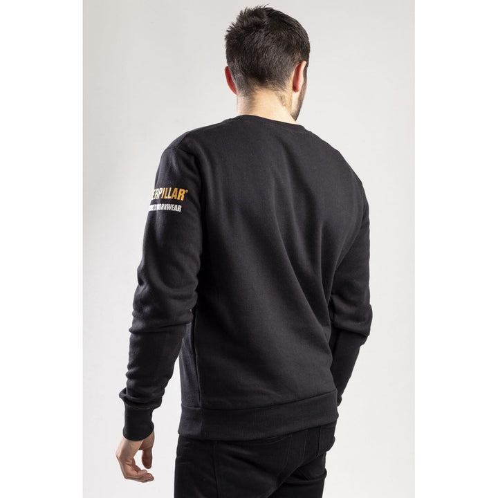 Caterpillar Essentials Crew-Neck Sweater-Black-3