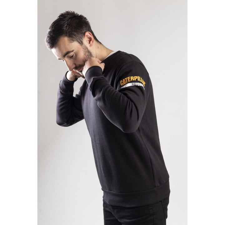 Caterpillar Essentials Crew-Neck Sweater-Black-4