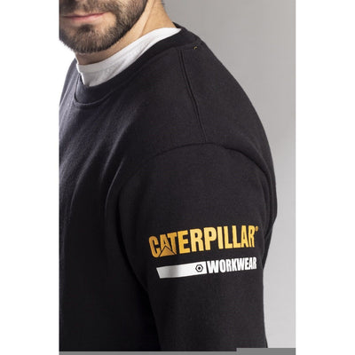 Caterpillar Essentials Crew-Neck Sweater-Black-5
