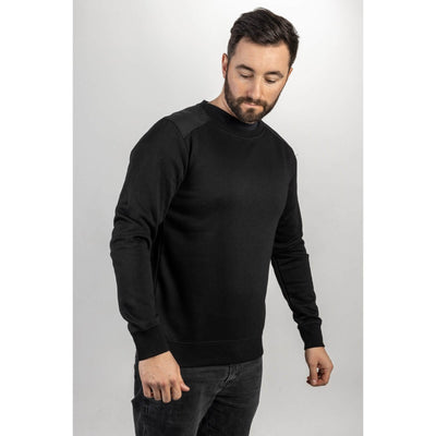 Caterpillar Essentials Crewneck Sweatshirt Black 1#colour_black