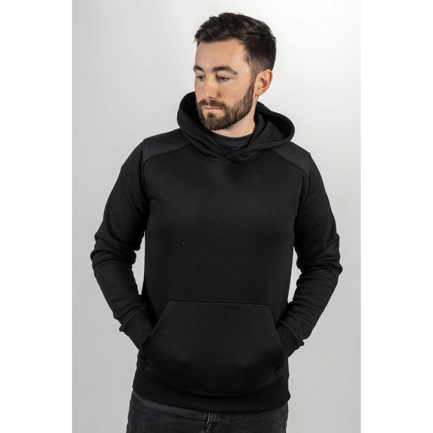 Caterpillar Essentials Hooded Sweatshirt Black 1#colour_black