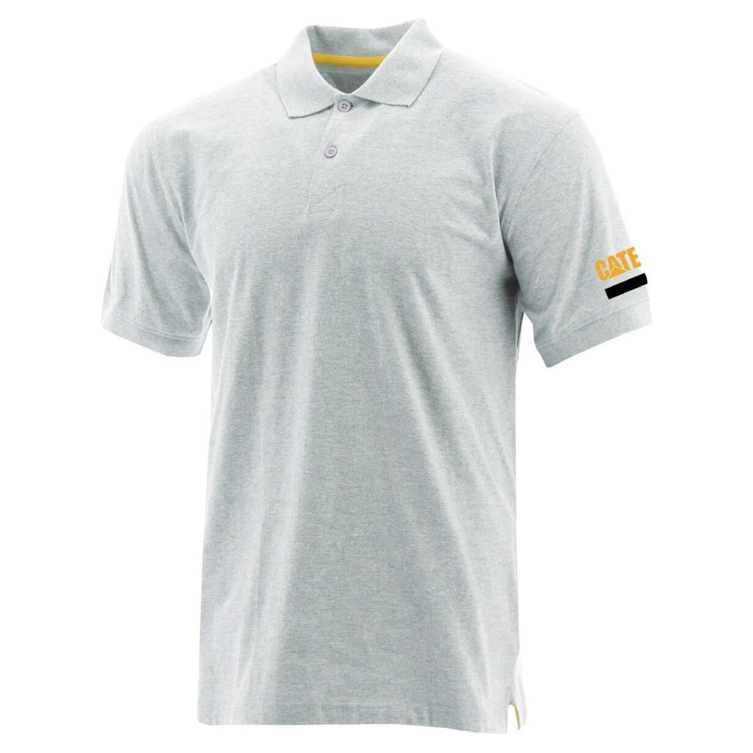 Caterpillar Essentials Polo Shirt-Heather Grey-Main