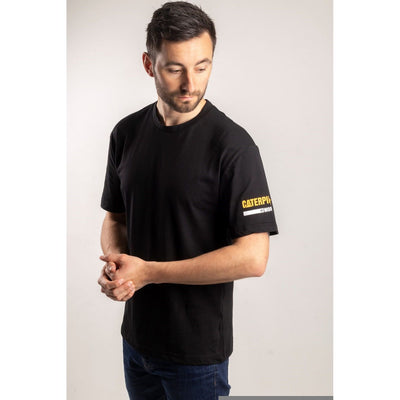 Caterpillar Essentials Short Sleeve T-Shirt-Black-2