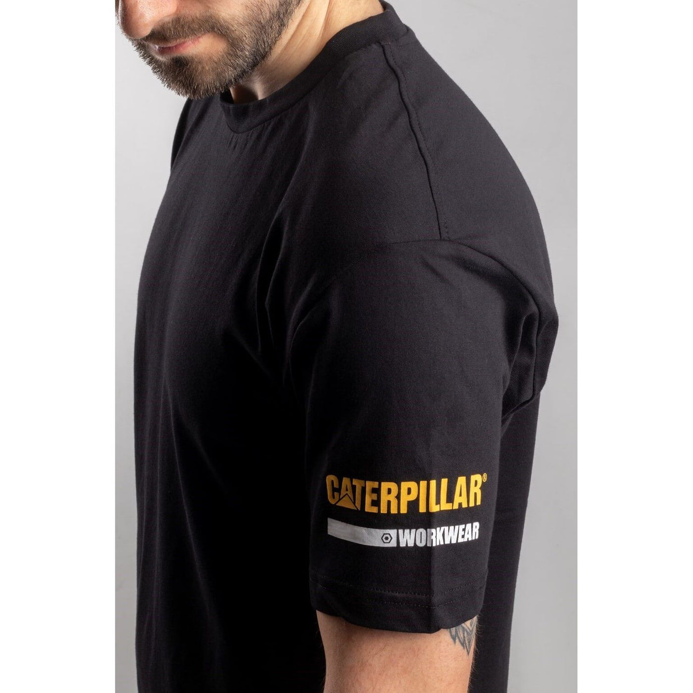 Caterpillar Essentials Short Sleeve T-Shirt-Black-5