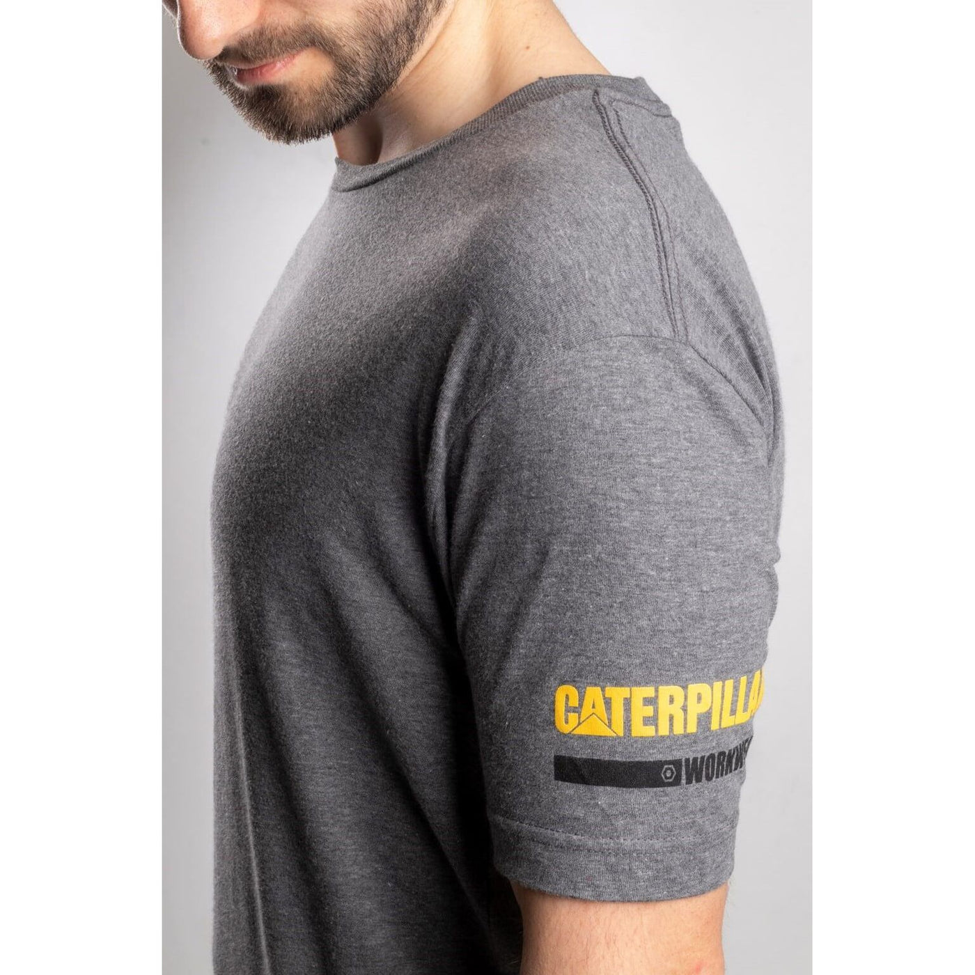 Caterpillar Essentials Short Sleeve T-Shirt-Dark Grey-4