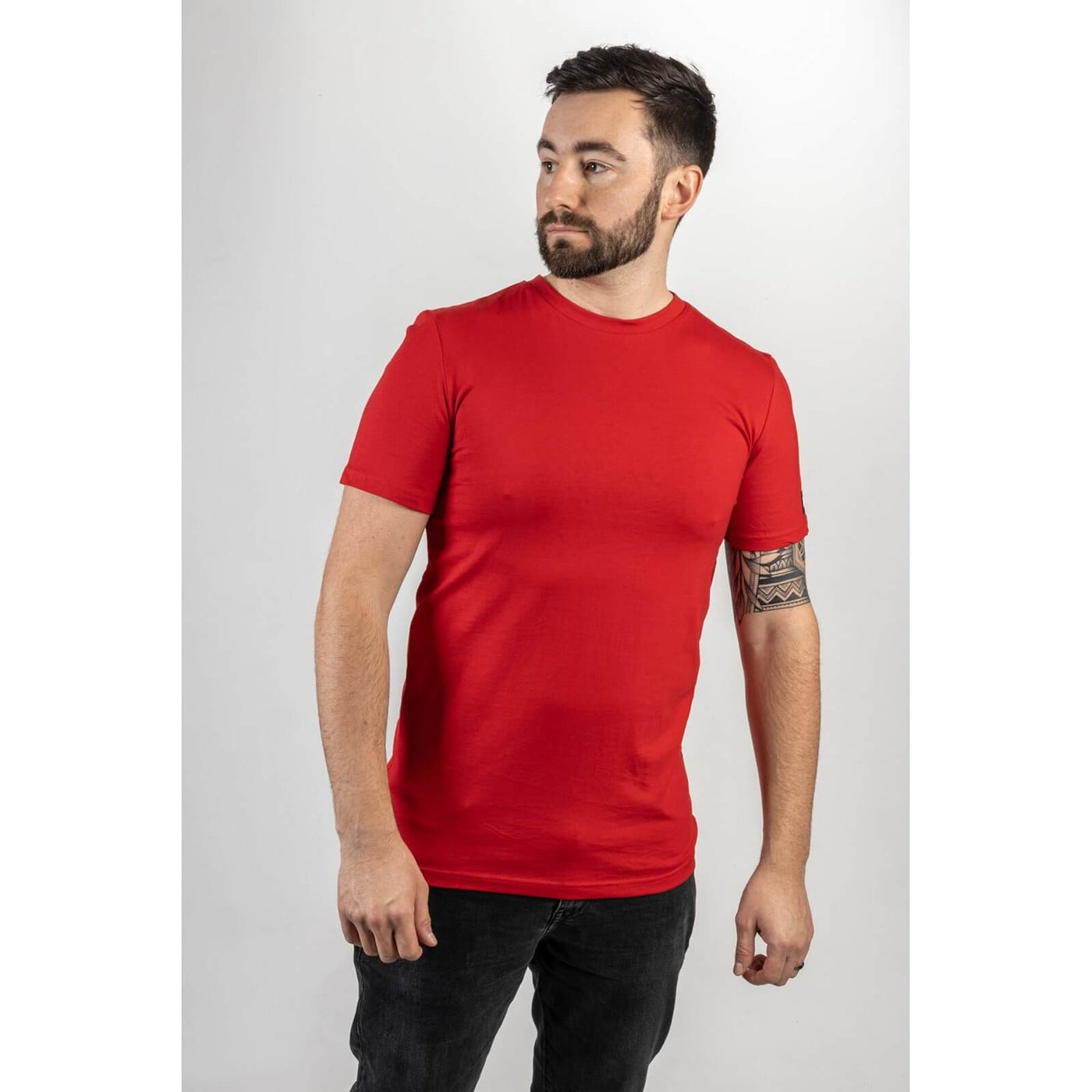 Caterpillar Essentials Short-sleeve T-shirt Hot Red 1#colour_hot-red
