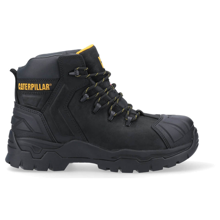 Caterpillar Everett S3 WP Boots Black 4#colour_black