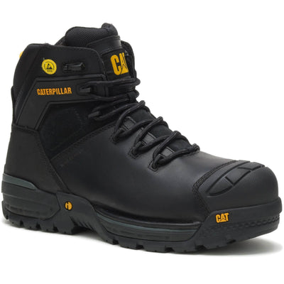 Caterpillar Excavator Safety Boots Black 1#colour_black