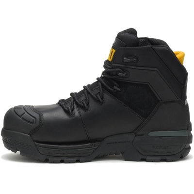 Caterpillar Excavator Safety Boots Black 6#colour_black