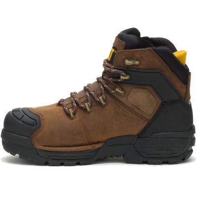 Caterpillar Excavator Safety Boots Brown 6#colour_brown