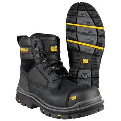 Caterpillar Gravel 6 Inch Safety Boots Black 3#colour_black