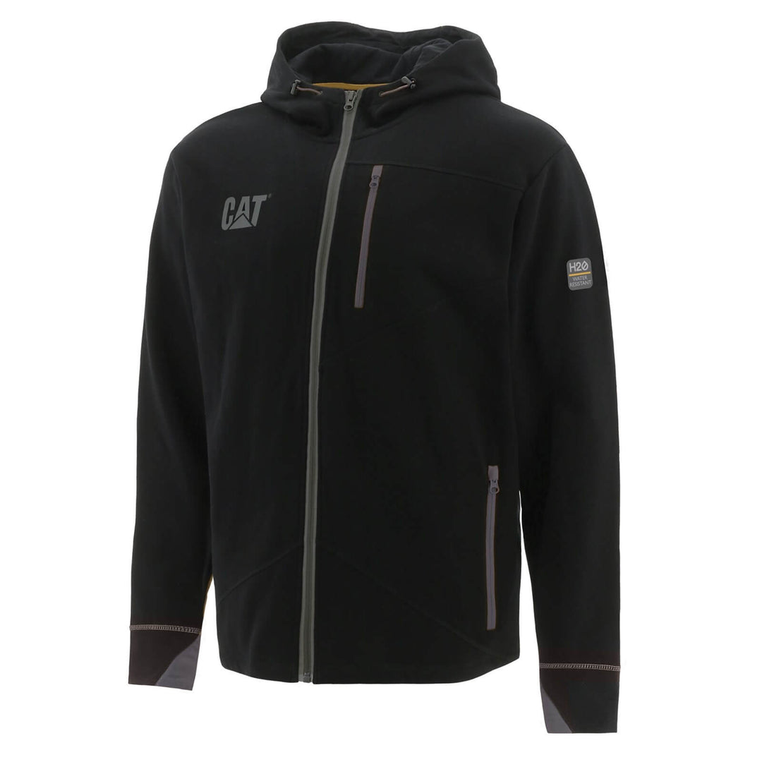 Caterpillar H2O Zip Work Sweatshirt Black 1#colour_black