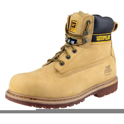 Caterpillar Holton S3 Safety Boots-Honey-5