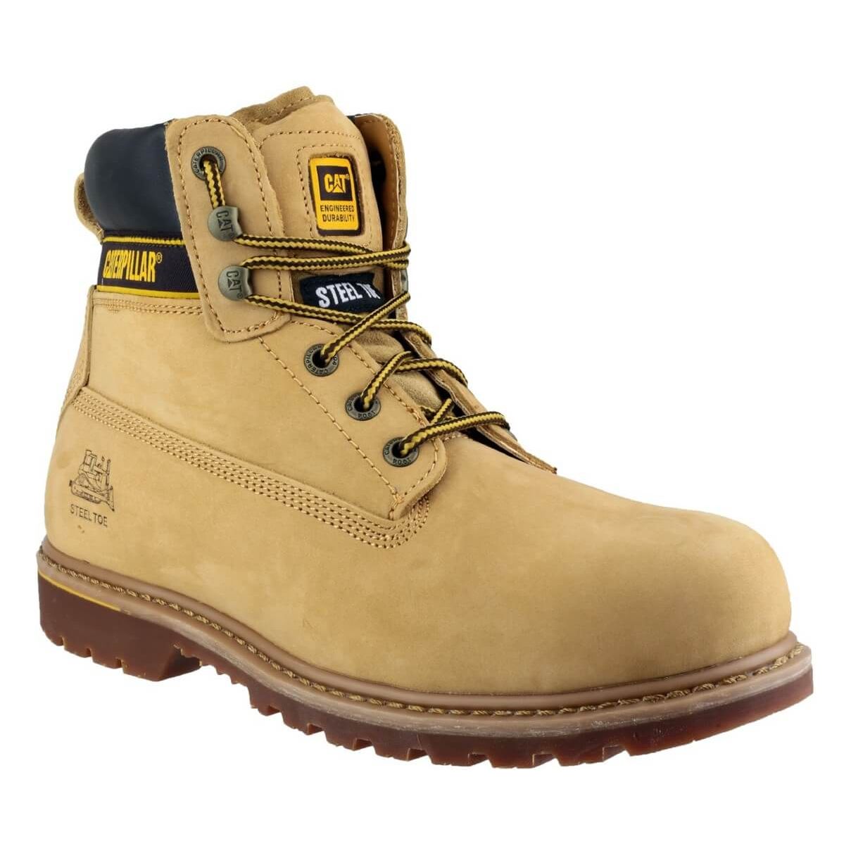 Caterpillar Holton S3 Safety Boots-Honey-Main