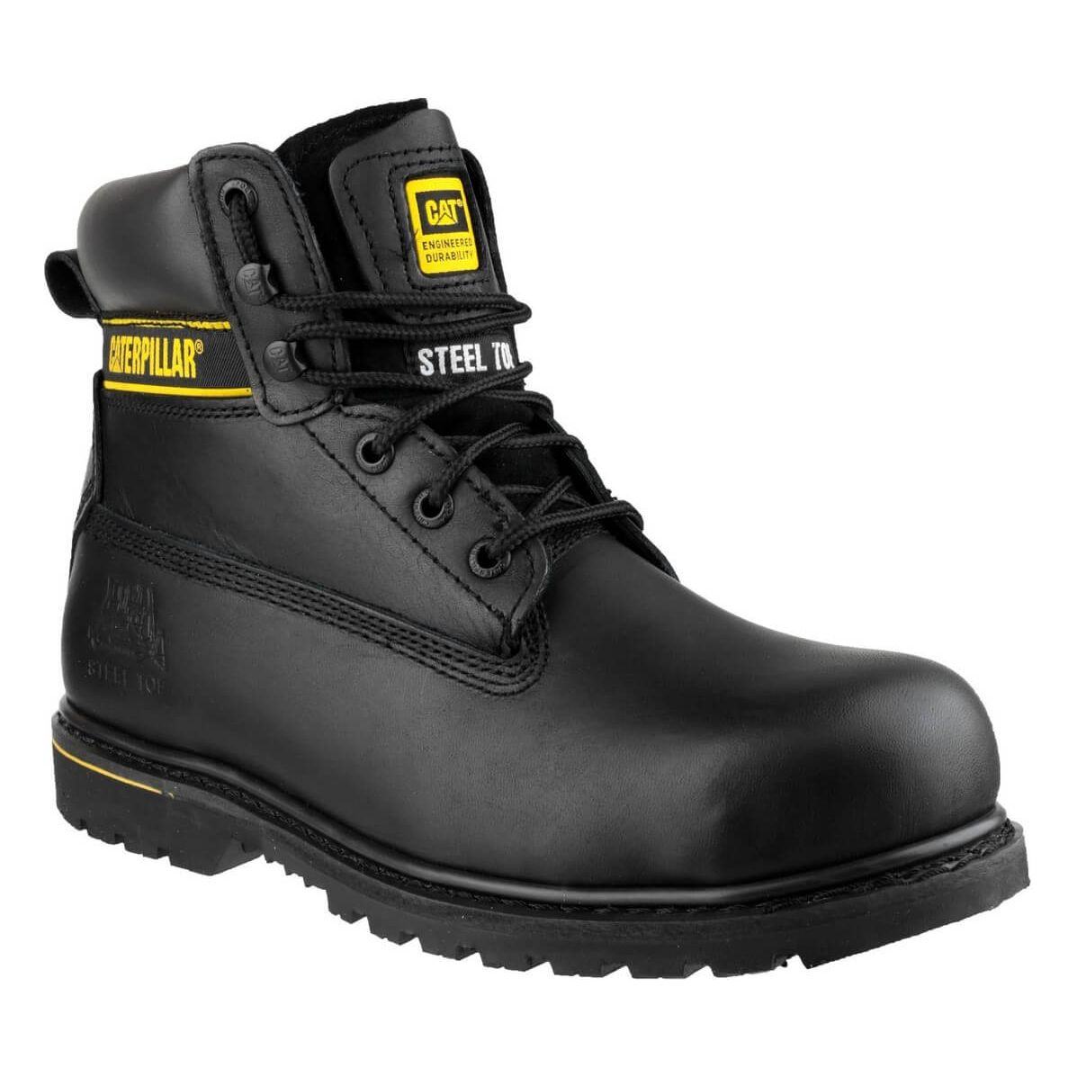 Caterpillar Holton Safety Boots Mens Black UK