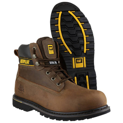 Caterpillar Holton Safety Boots-Brown-3
