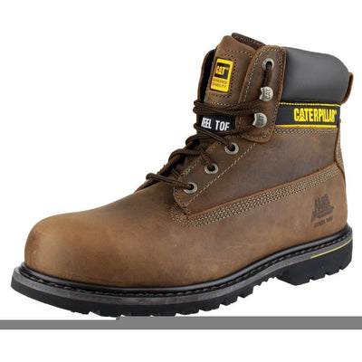 Caterpillar Holton Safety Boots-Brown-5