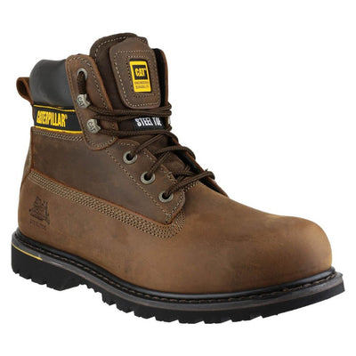 Caterpillar Holton Safety Boots-Brown-Main