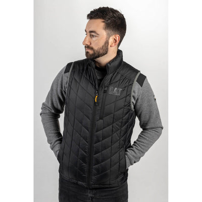 Caterpillar Insulated Vest Black Charcoal 1#colour_black-charcoal