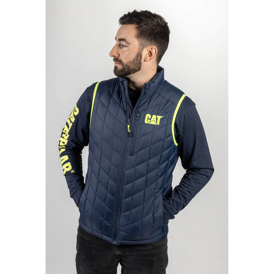 Caterpillar Insulated Vest Detroit Blue 1#colour_detroit-blue