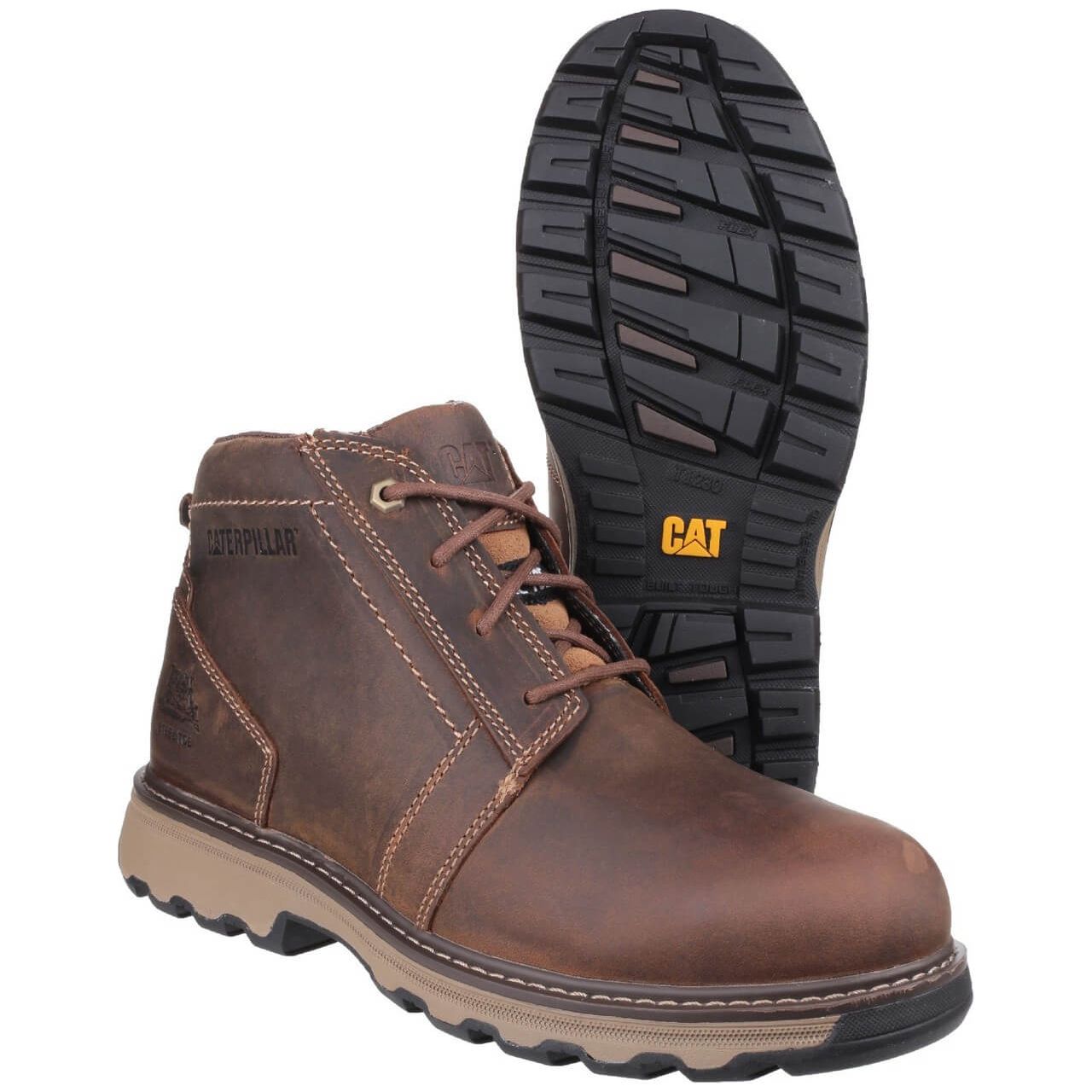 Caterpillar Parker Safety Work Boots-Dark Beige-3