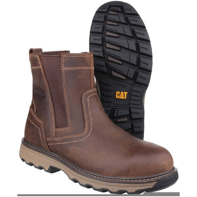 Caterpillar Pelton Work Safety Boots-Dark Beige-3