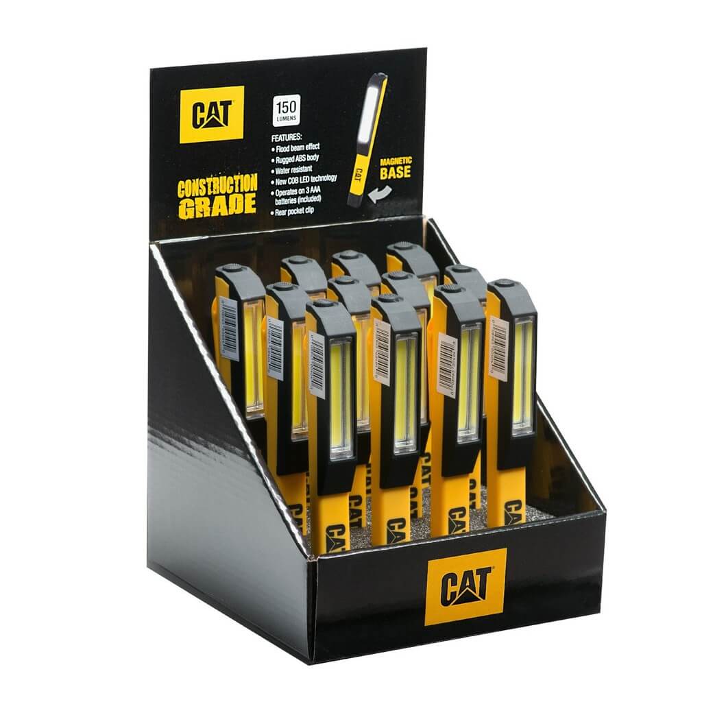 Caterpillar Pocket Cob 175LM Display 12-Pieces-Yellow-Black-Main