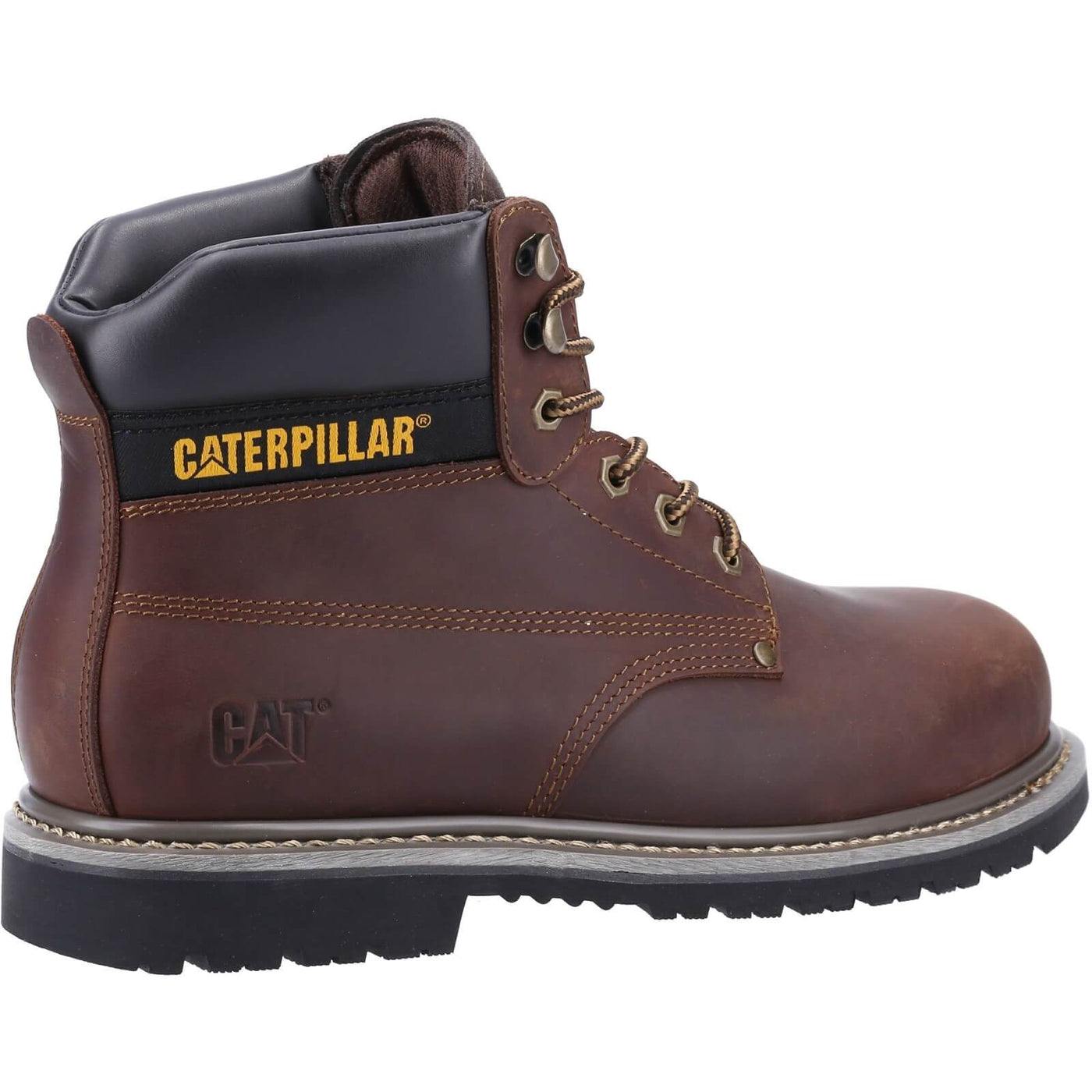 Caterpillar Powerplant S3 GYW Safety Boots Brown 2#colour_brown