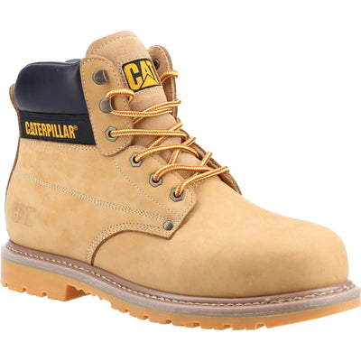Caterpillar Powerplant S3 GYW Safety Boots Honey 1#colour_honey-light-brown-yellow