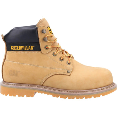 Caterpillar Powerplant S3 GYW Safety Boots Honey 4#colour_honey