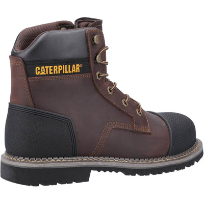 Caterpillar Powerplant S3 Safety Boots Brown 2#colour_brown