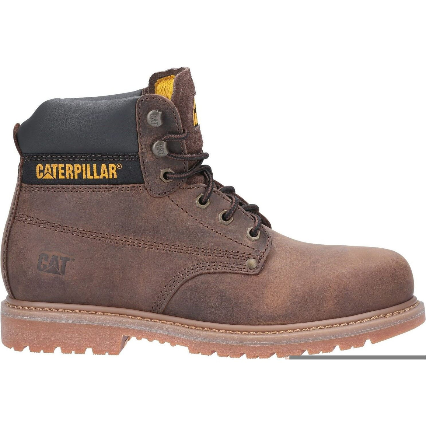 Caterpillar Powerplant Welted Safety Boots-Brown-4