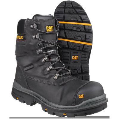 Caterpillar Premier Waterproof Safety Boots-Black-3
