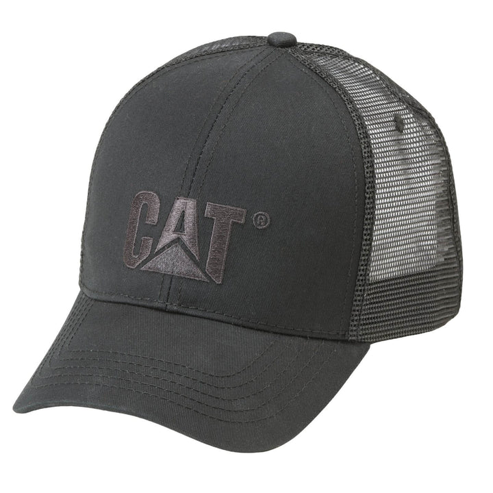 Caterpillar Raised Logo Cap Black 1#colour_black