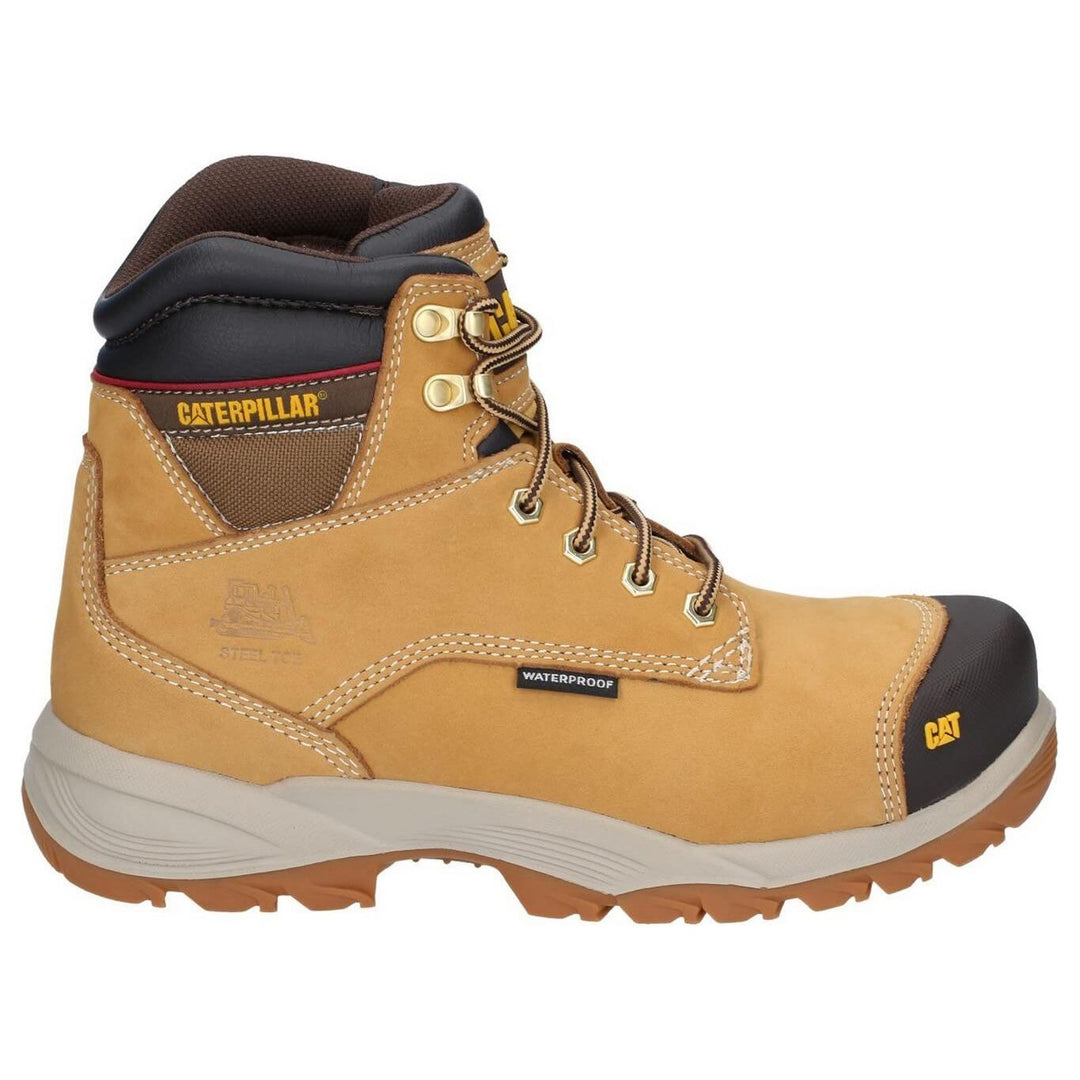 Caterpillar Spiro Waterproof Safety Boots-Honey Reset-4