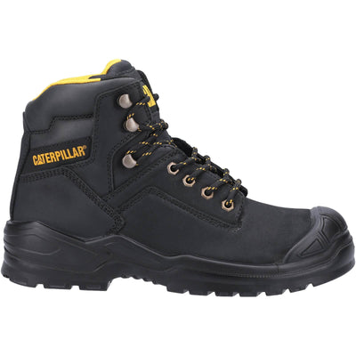 Caterpillar Striver Mid S3 Safety Boots Black 4#colour_black