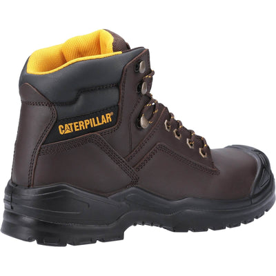 Caterpillar Striver Mid S3 Safety Boots Brown 2#colour_brown