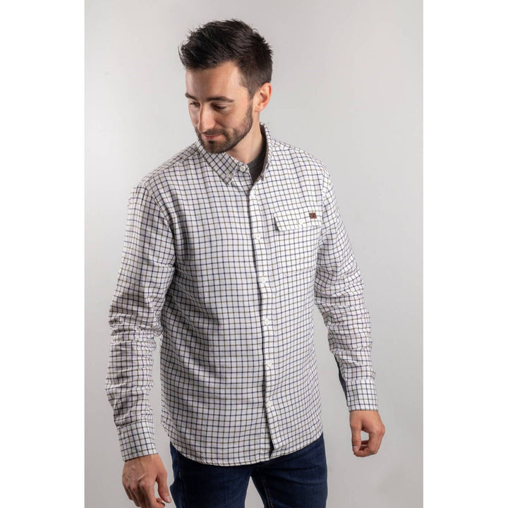 Caterpillar Tattersall Button-Down Shirt-Chive-2