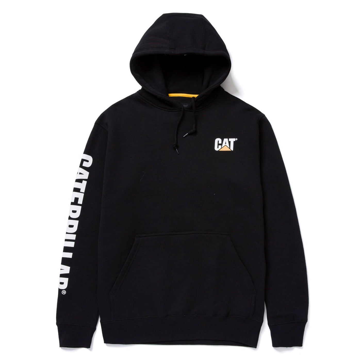 Caterpillar Trademark Banner Hooded Sweatshirt Black 1#colour_black