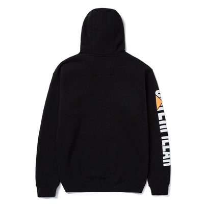 Caterpillar Trademark Banner Hooded Sweatshirt Black 2#colour_black