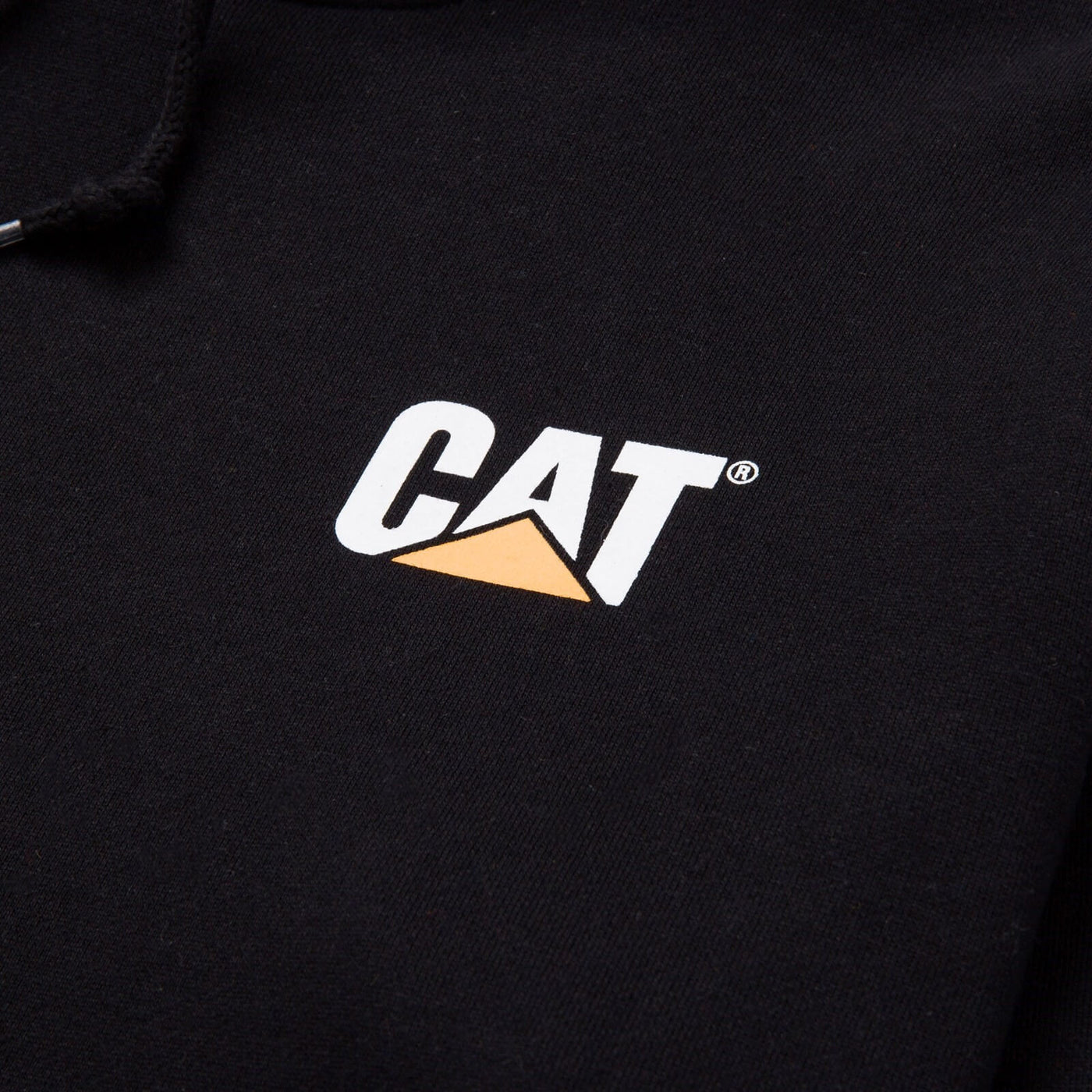 Caterpillar Trademark Banner Hooded Sweatshirt Black 4#colour_black