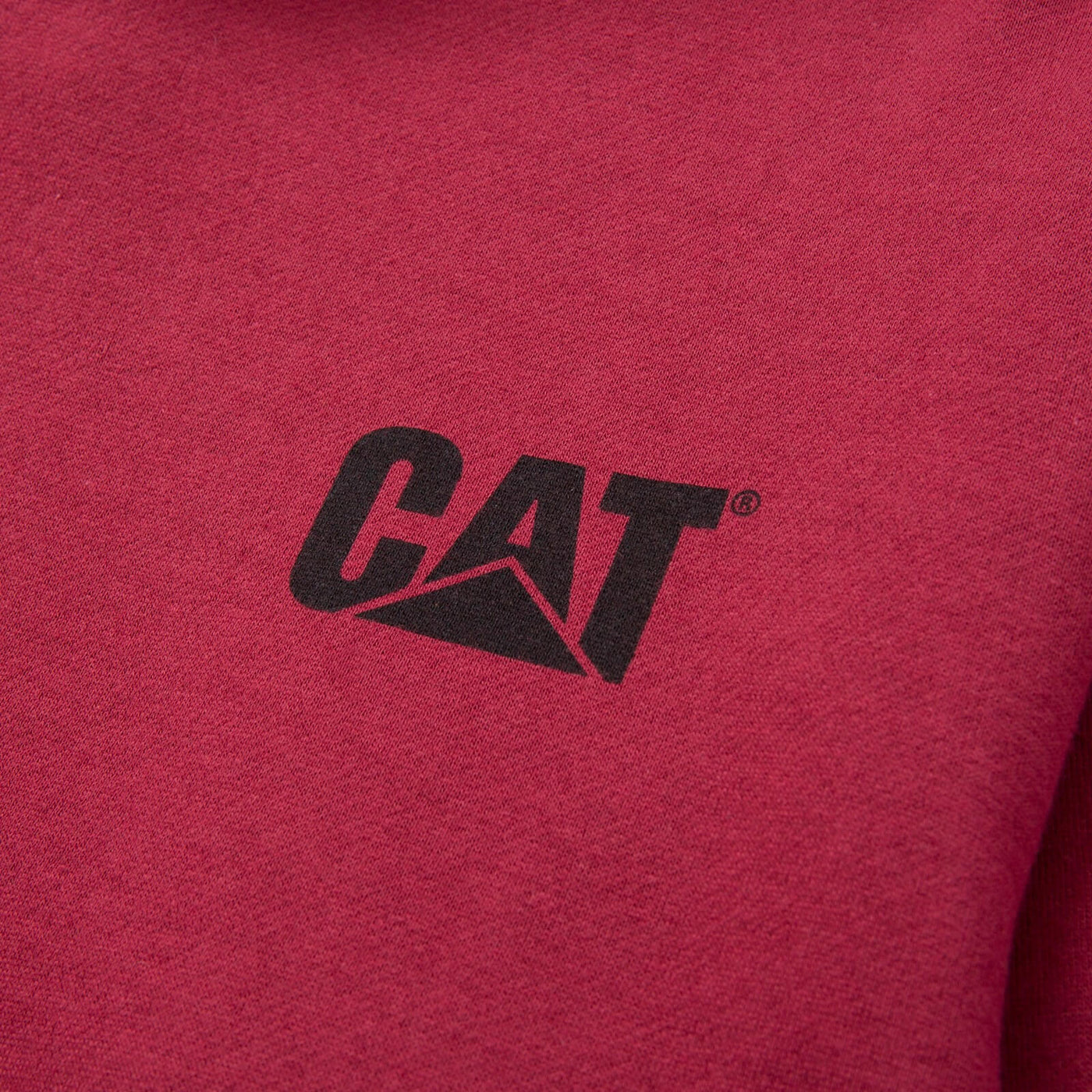Caterpillar Trademark Banner Hooded Sweatshirt Brick 3#colour_brick-red
