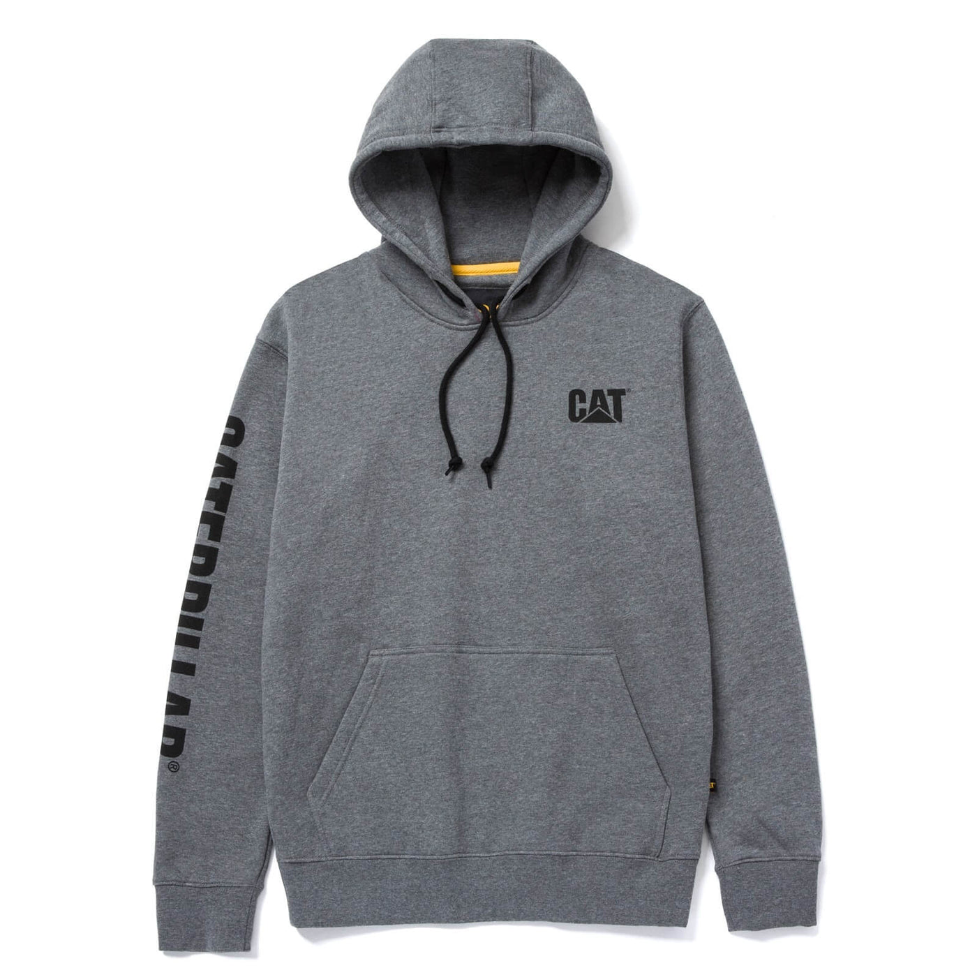 Caterpillar Trademark Banner Hooded Sweatshirt Dark Grey 1#colour_dark-grey