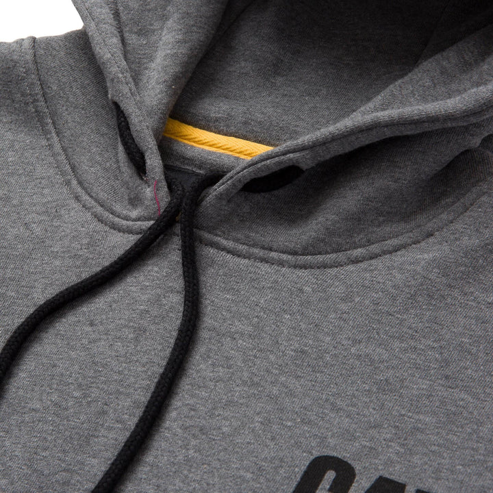 Caterpillar Trademark Banner Hooded Sweatshirt Dark Grey 3#colour_dark-grey