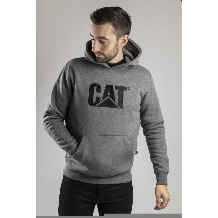 Caterpillar Trademark Logo Sweater-Heather Grey-4