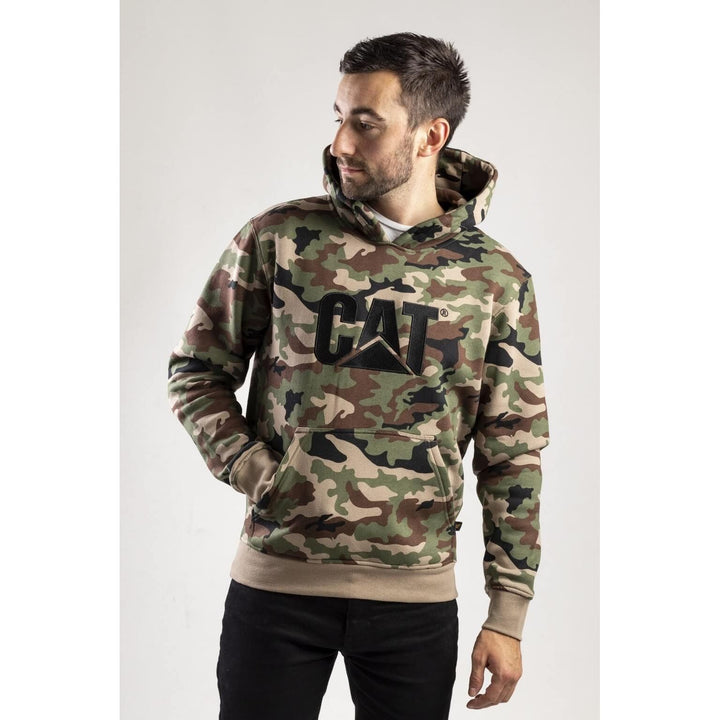 Caterpillar Trademark Logo Sweater-Woodland Camo-8