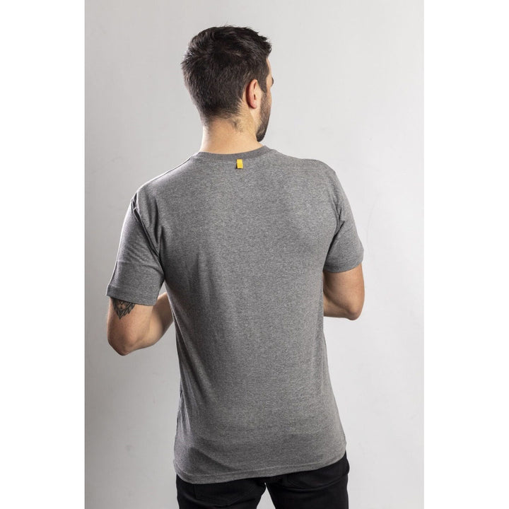 Caterpillar Trademark Logo T-Shirt-Dark Heather Grey-3