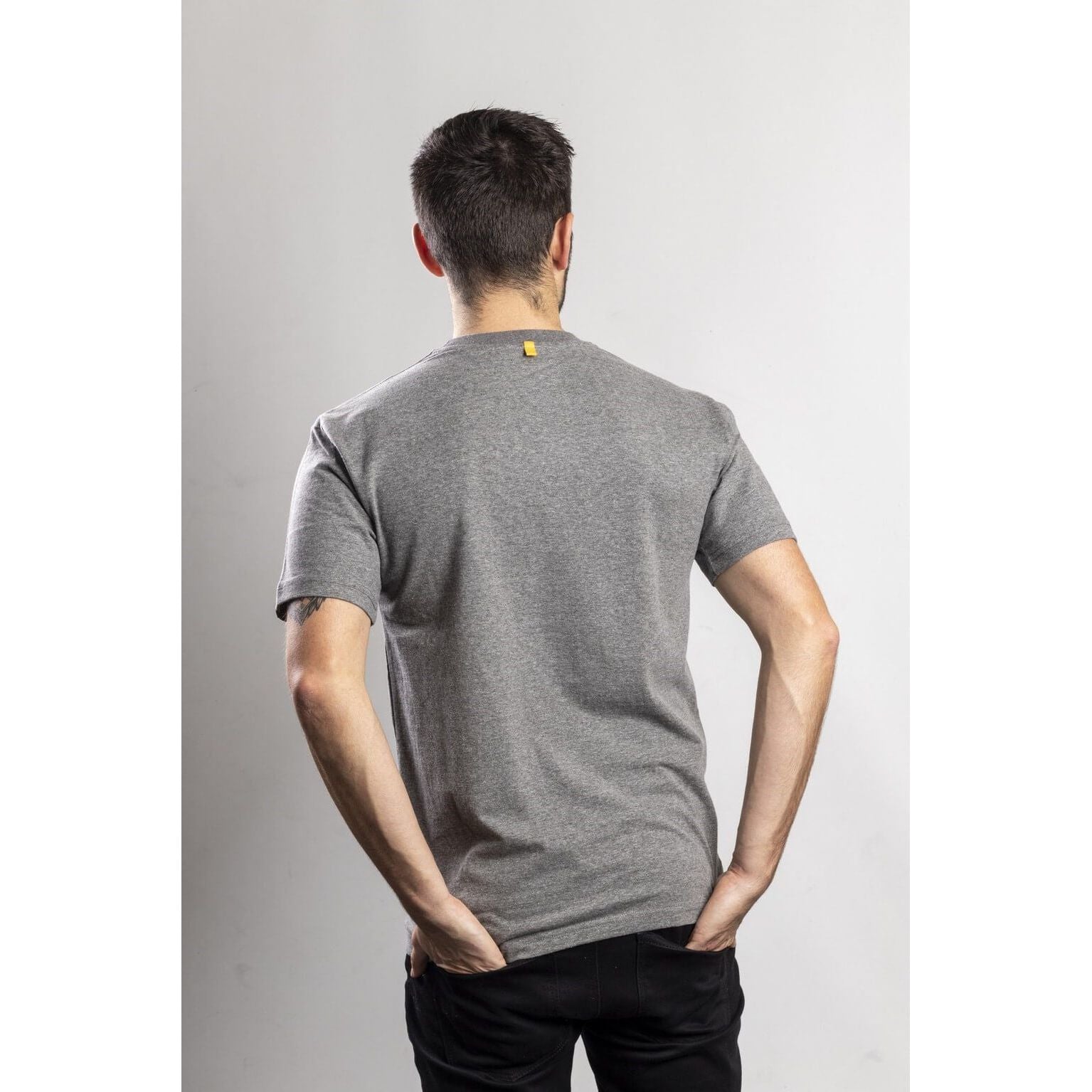 Caterpillar Trademark Logo T-Shirt-Dark Heather Grey-4