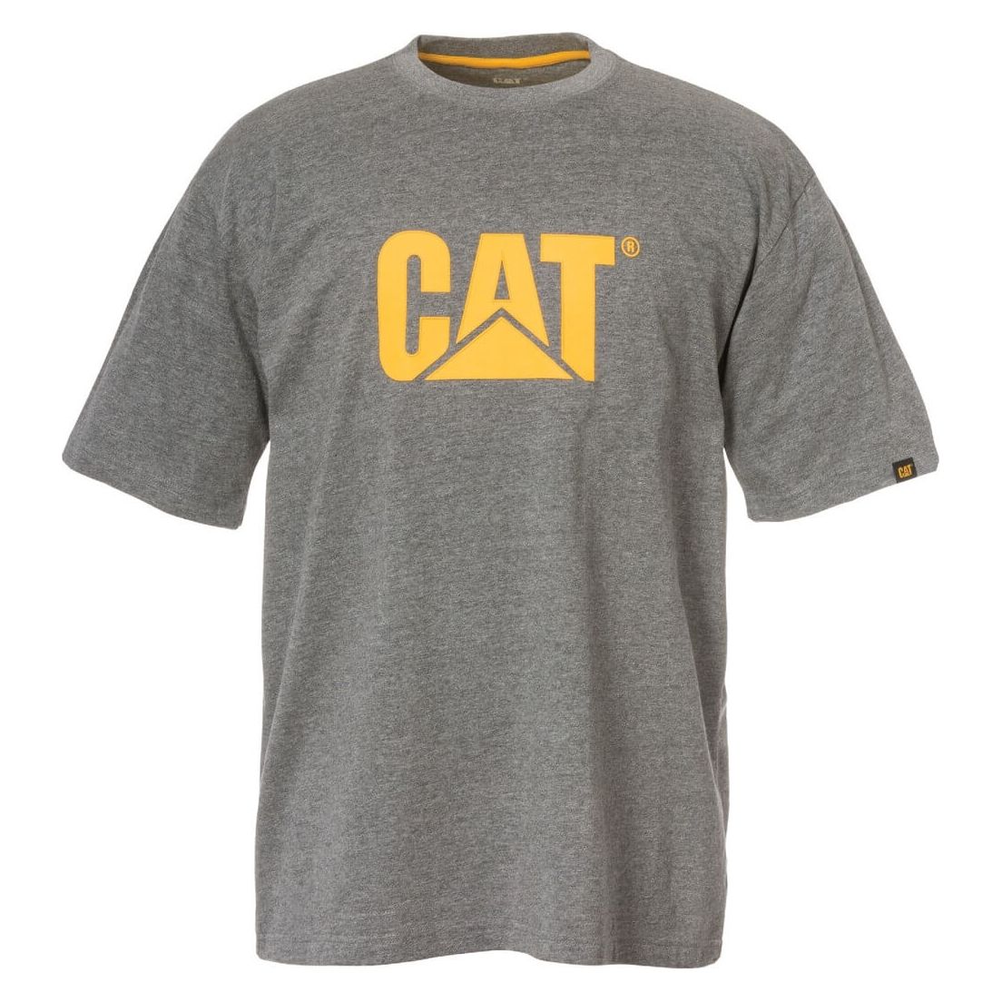 Caterpillar Trademark Logo T-Shirt-Dark Heather Grey-Main